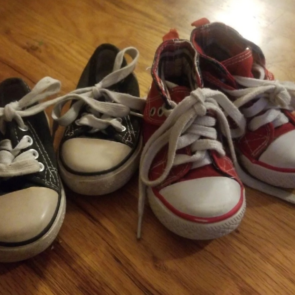 Two pairs of toddler sneakers